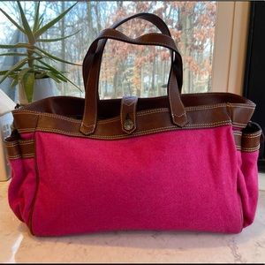 J. Crew Wool & Leather Tote Handbag